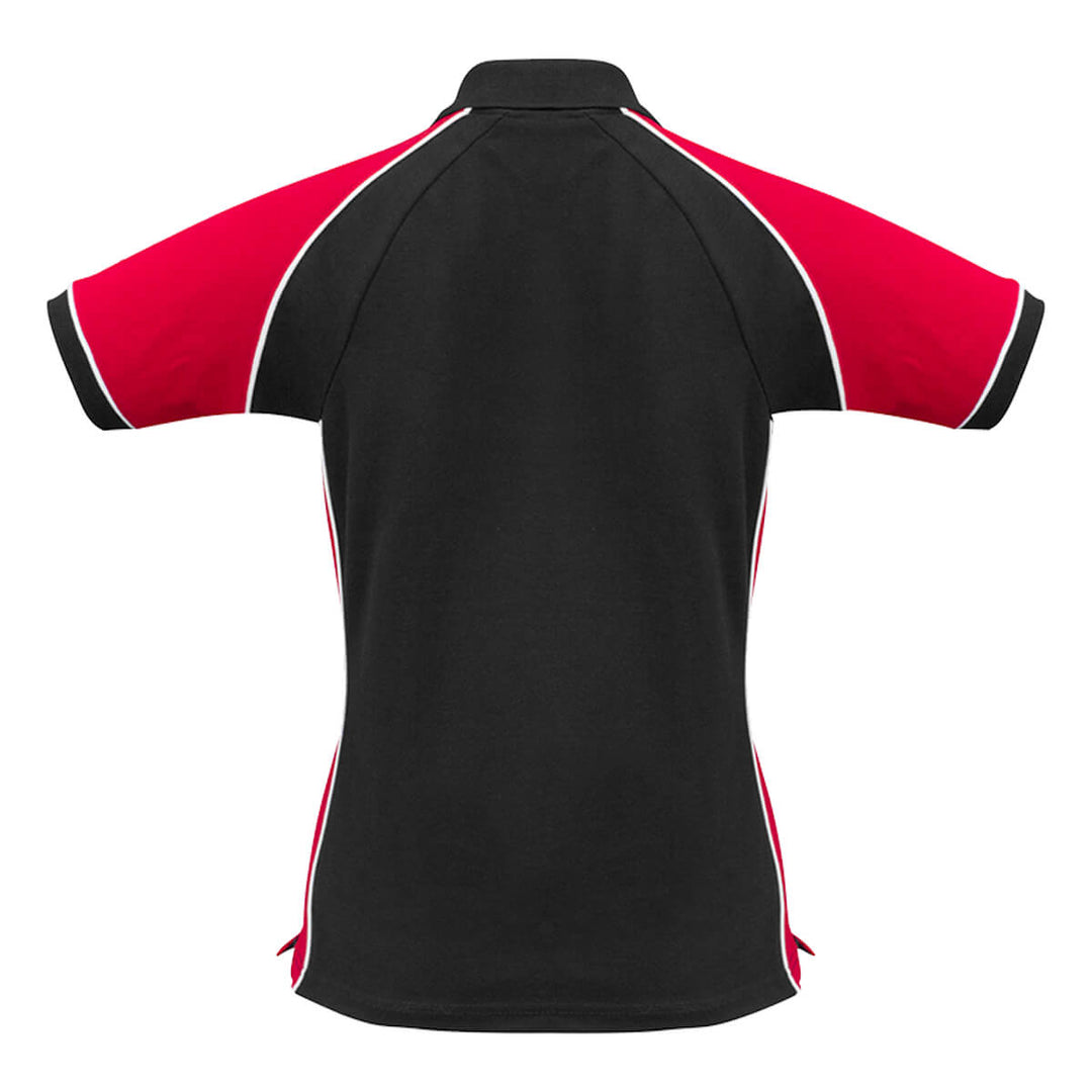 Biz Collection P10122 Ladies Nitro Polo Black/Red/White