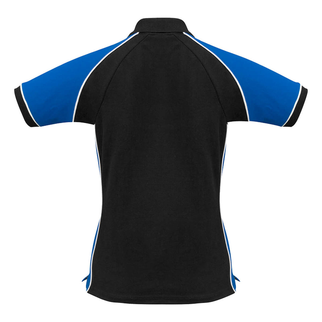 Biz Collection P10122 Ladies Nitro Polo Black/Royal/White