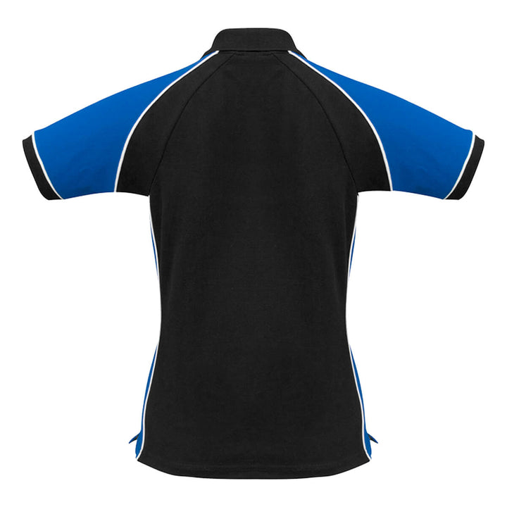 Biz Collection P10122 Ladies Nitro Polo Black/Royal/White