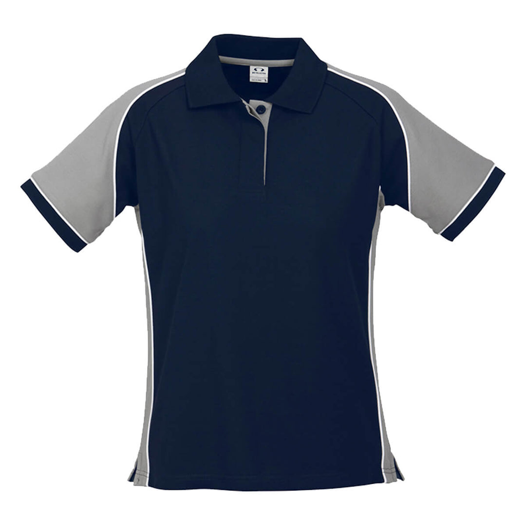Biz Collection P10122 Ladies Nitro Polo Navy/Grey/White