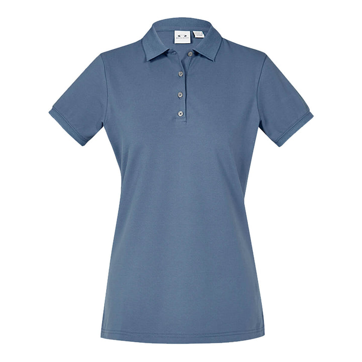 Biz Collection P105LS Womens City Short Sleeve Polo Grey Smoke