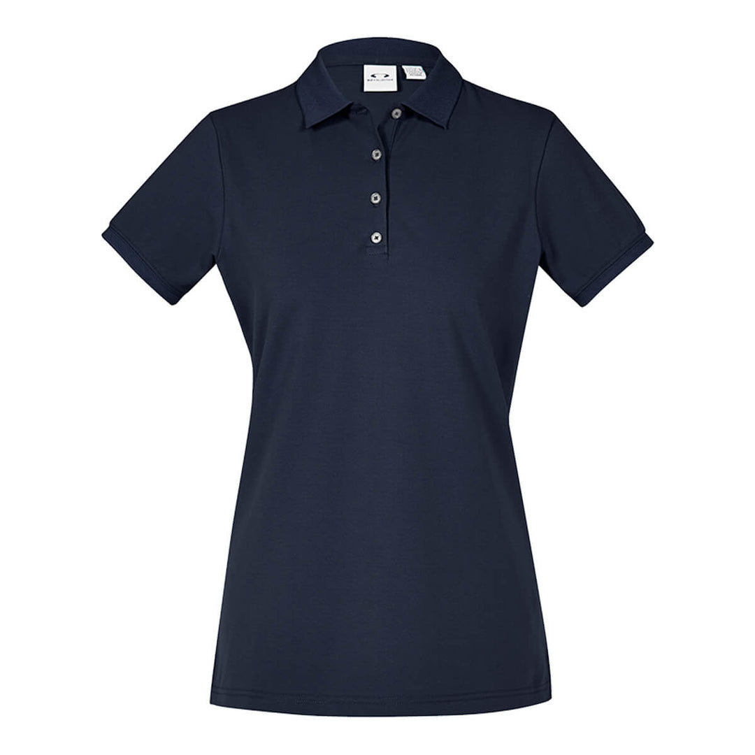 Biz Collection P105LS Womens City Short Sleeve Polo Navy