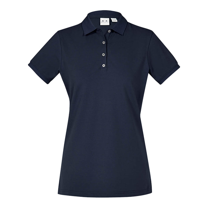 Biz Collection P105LS Womens City Short Sleeve Polo Navy