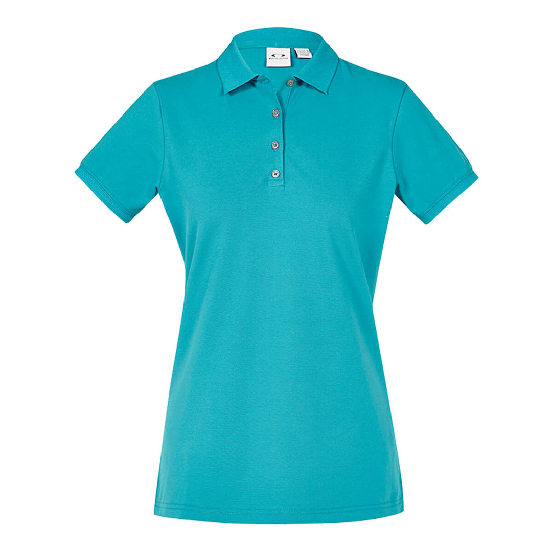 Biz Collection P105LS Womens City Short Sleeve Polo Teal