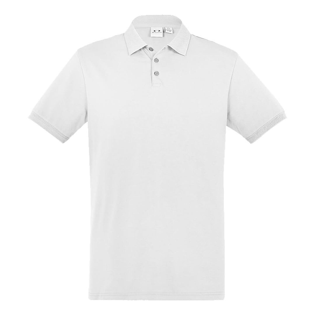 Biz Collection P105MS Mens City Short Sleeve Polo White