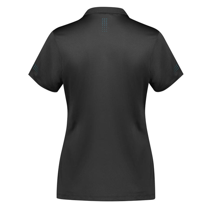 Biz Collection P200LS Womens Balance Short Sleeve Polo - Grey/Cyan