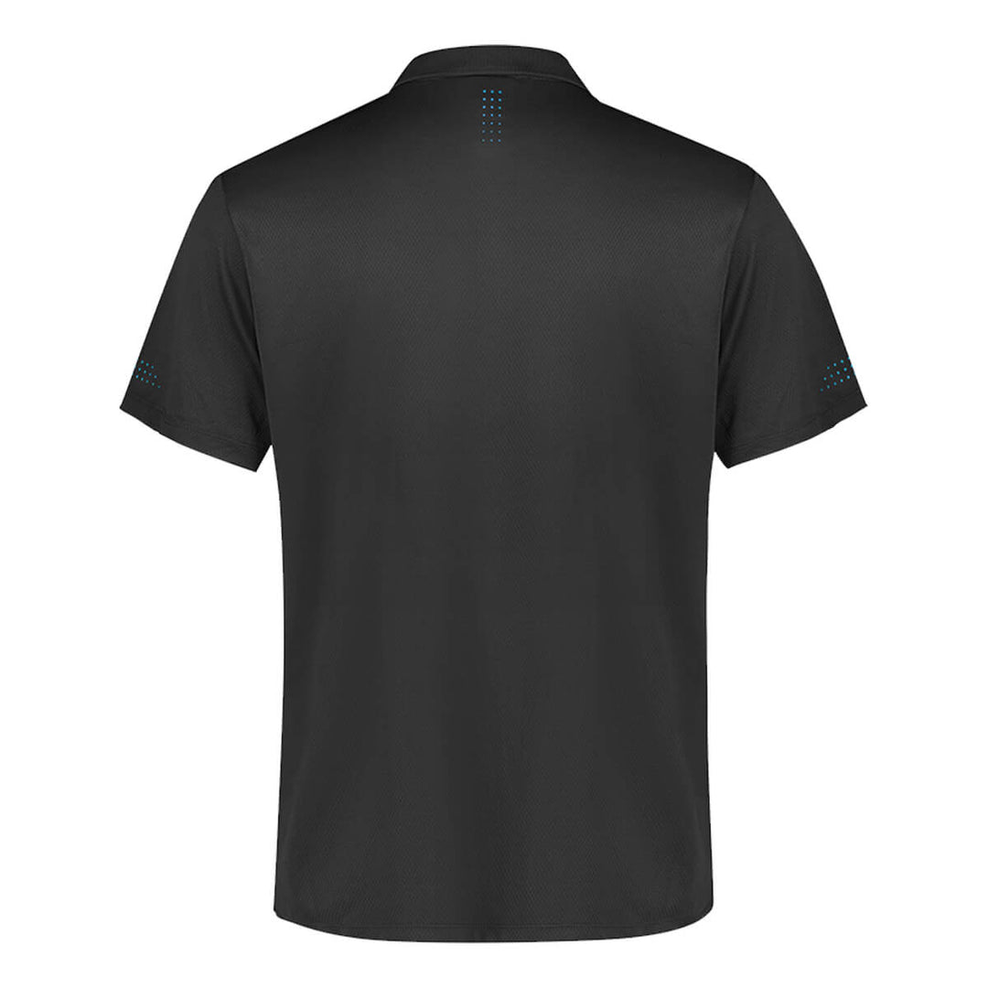 Biz Collection P200MS Mens Balance Short Sleeve Polo Grey/Cyan