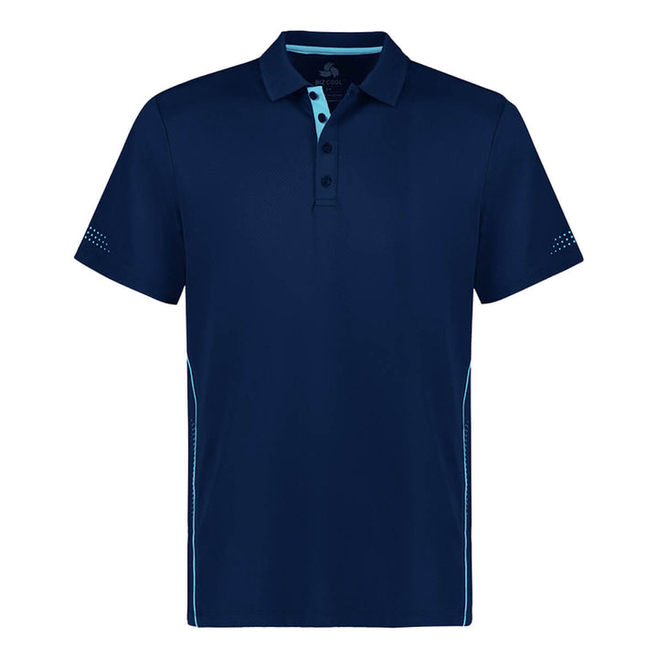 Biz Collection P200MS Mens Balance Short Sleeve Polo Navy/Sky