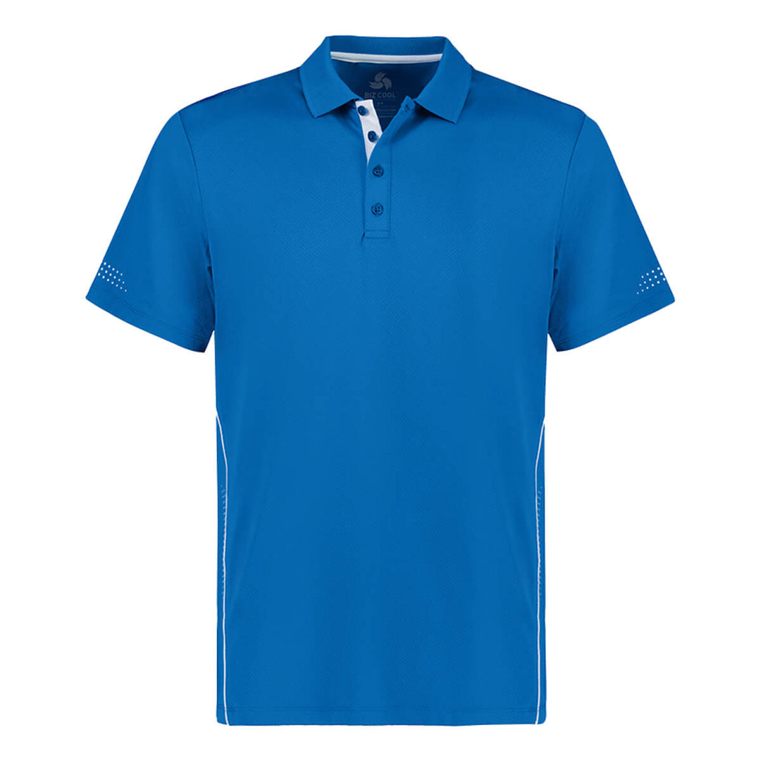 Biz Collection P200MS Mens Balance Short Sleeve Polo Royal/White
