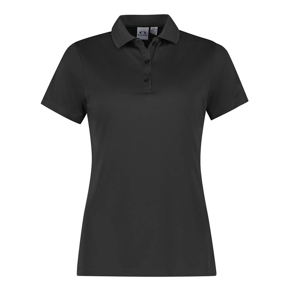 Biz Collection P206LS Womens Action Short Sleeve Polo Grey