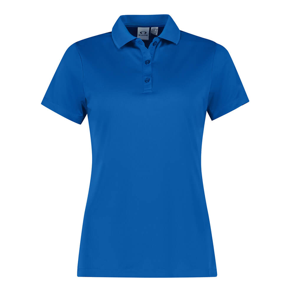 Biz Collection P206LS Womens Action Short Sleeve Polo Royal