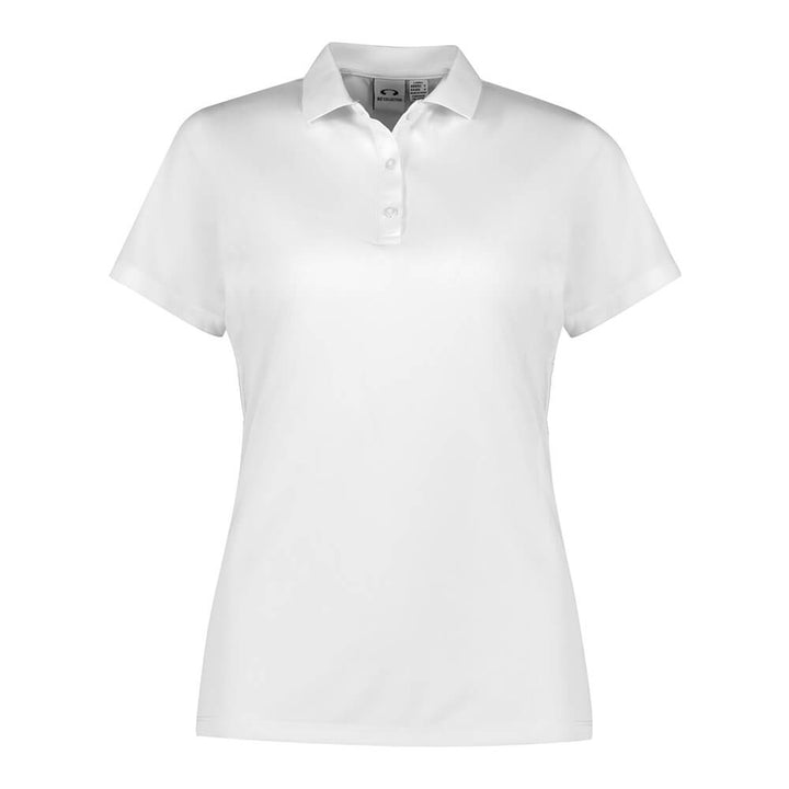 Biz Collection P206LS Womens Action Short Sleeve Polo White