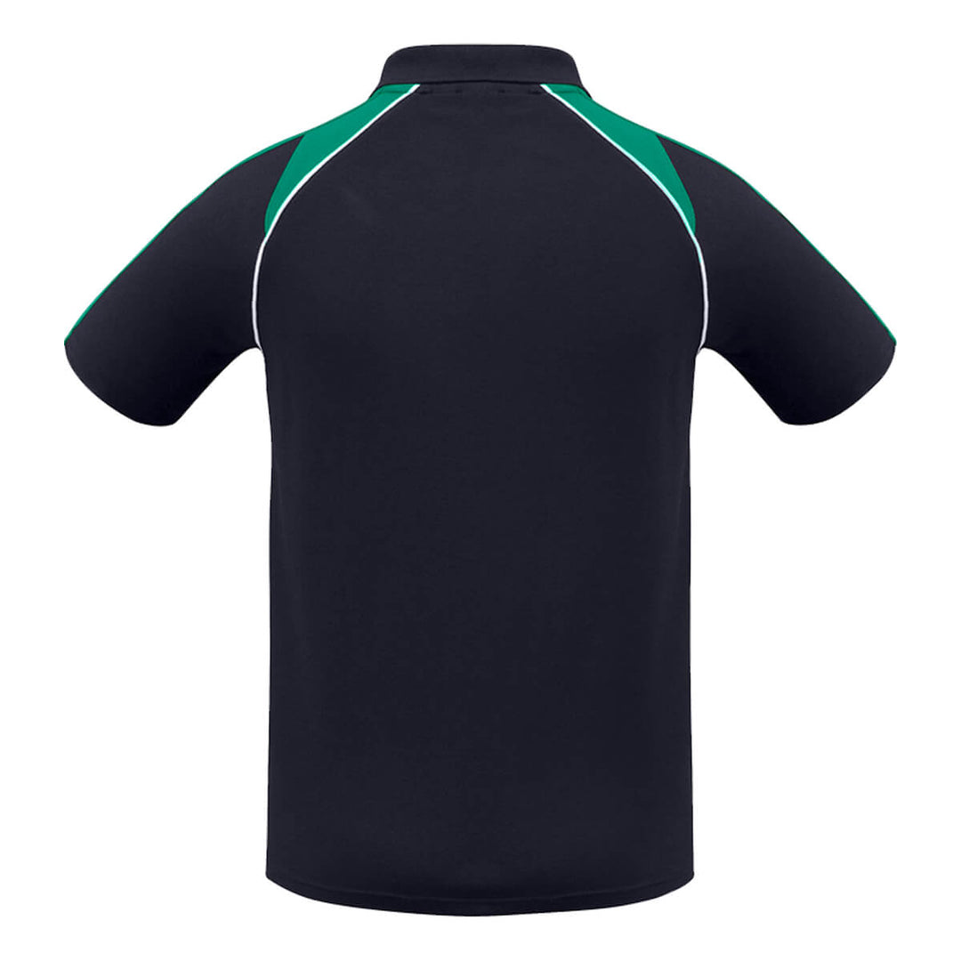Biz Collection P225MS Mens Triton Short Sleeve Polo Navy/Kelly Green/White
