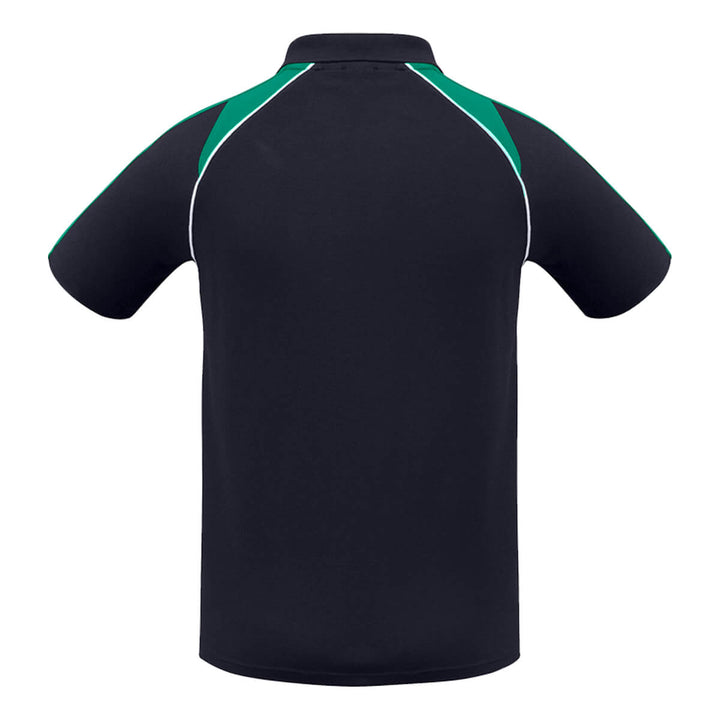 Biz Collection P225MS Mens Triton Short Sleeve Polo Navy/Kelly Green/White