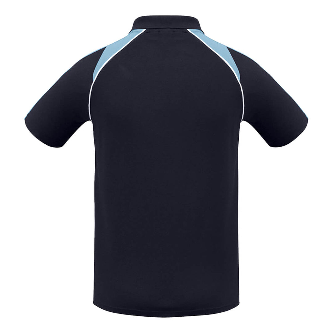 Biz Collection P225MS Mens Triton Short Sleeve Polo Navy/Spring Blue/White