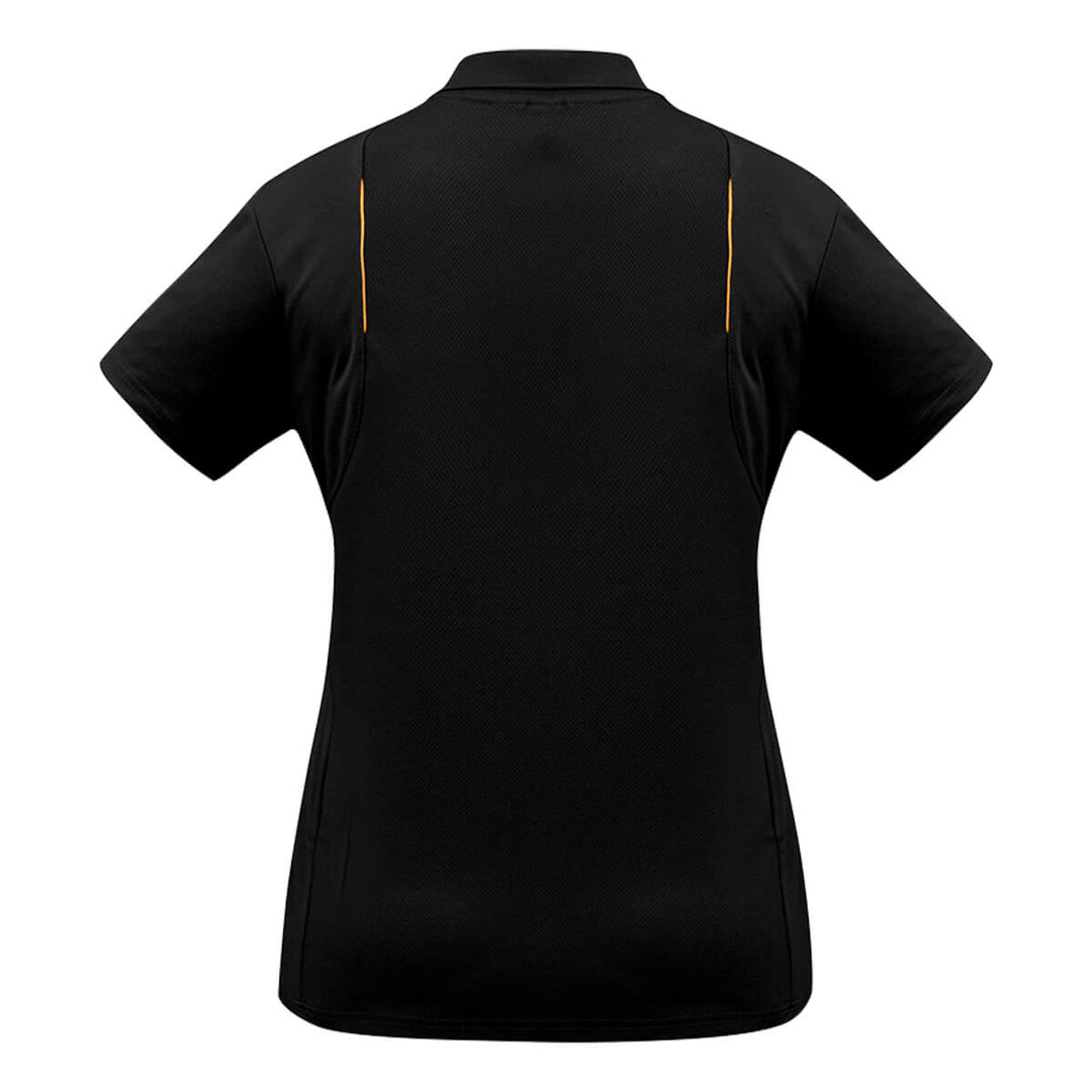 Biz Collection P244LS Ladies United Polo Short Sleeve Black/Orange