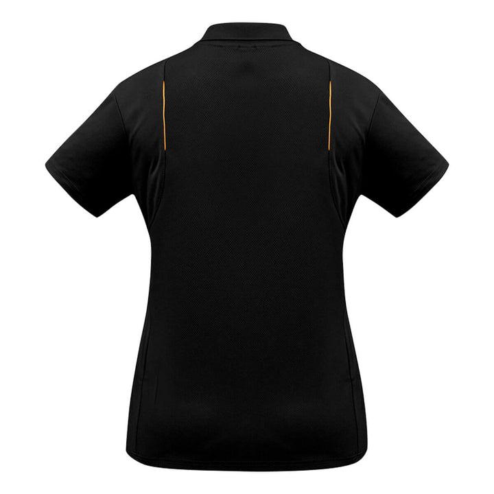 Biz Collection P244LS Ladies United Polo Short Sleeve Black/Orange