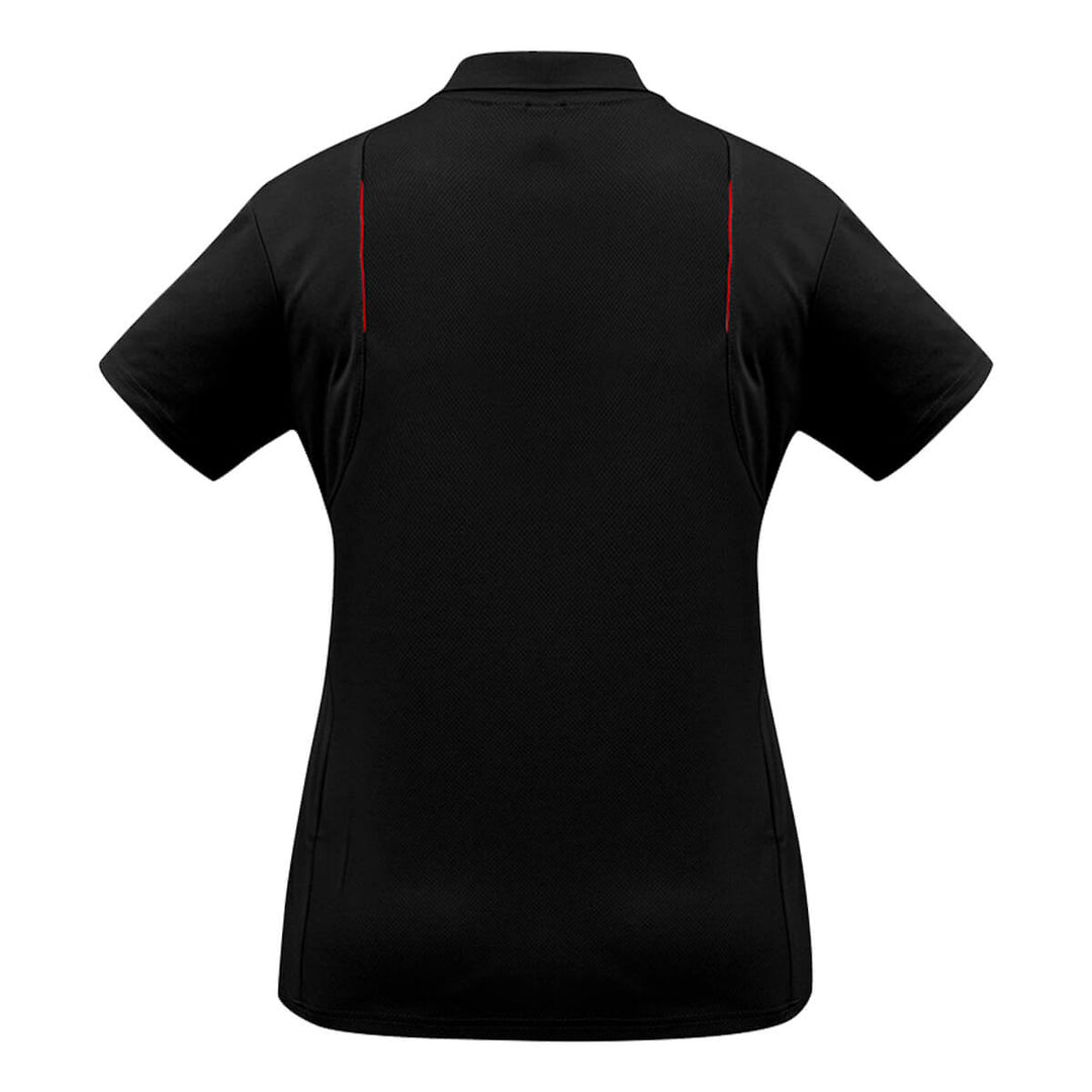 Biz Collection P244LS Ladies United Polo Short Sleeve Black/Red