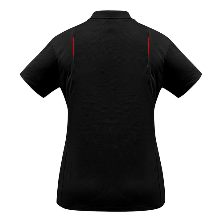 Biz Collection P244LS Ladies United Polo Short Sleeve Black/Red