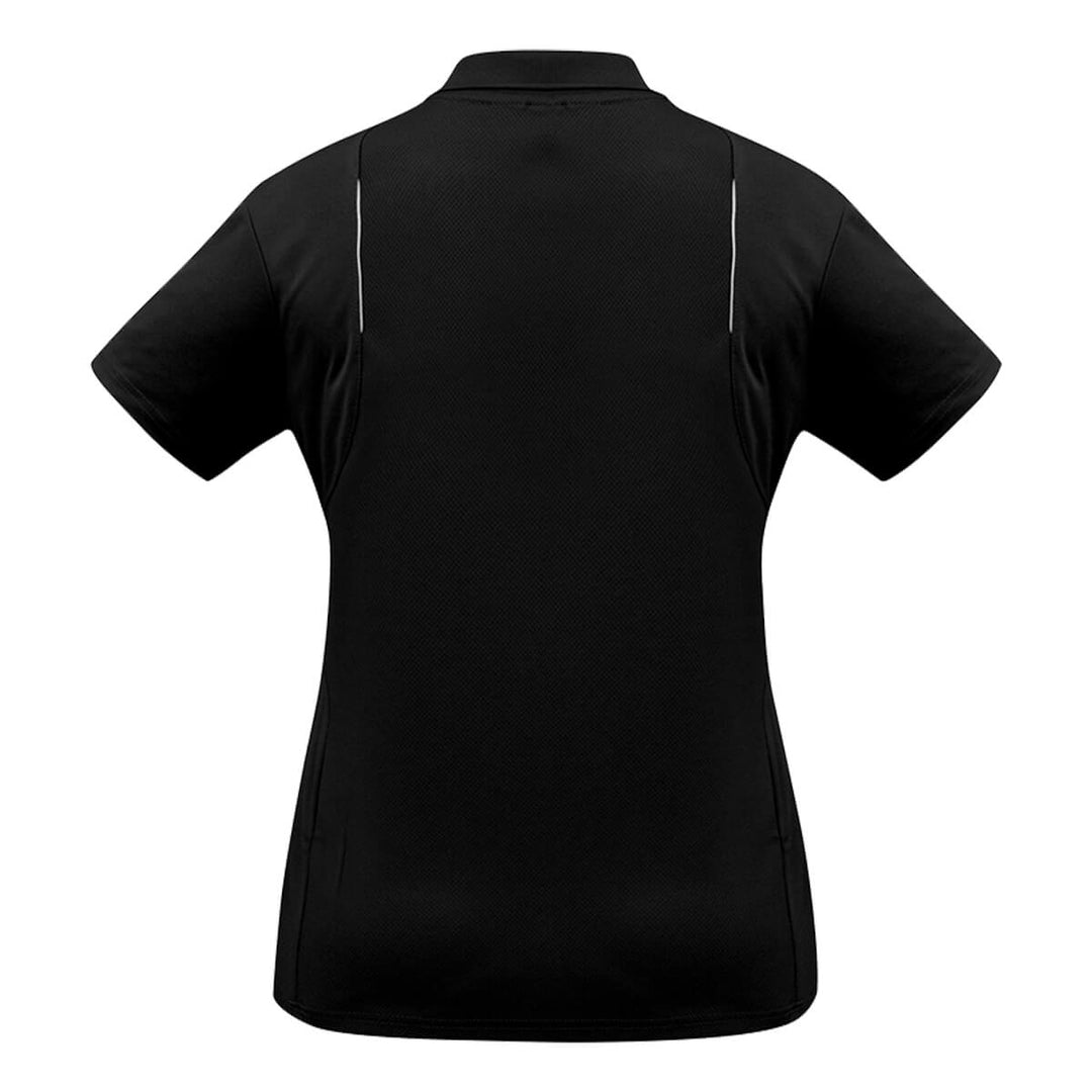 Biz Collection P244LS Ladies United Polo Short Sleeve Black/White