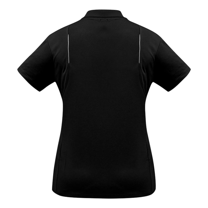 Biz Collection P244LS Ladies United Polo Short Sleeve Black/White