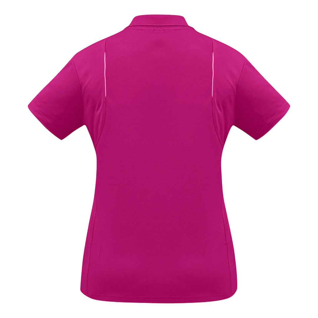 Biz Collection P244LS Womens United Polo Short Sleeve Magenta/White