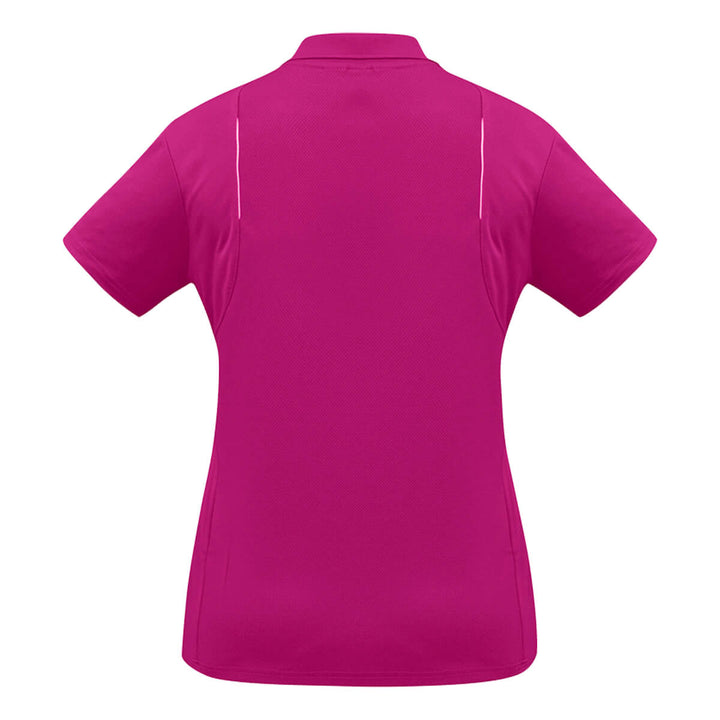 Biz Collection P244LS Womens United Polo Short Sleeve Magenta/White