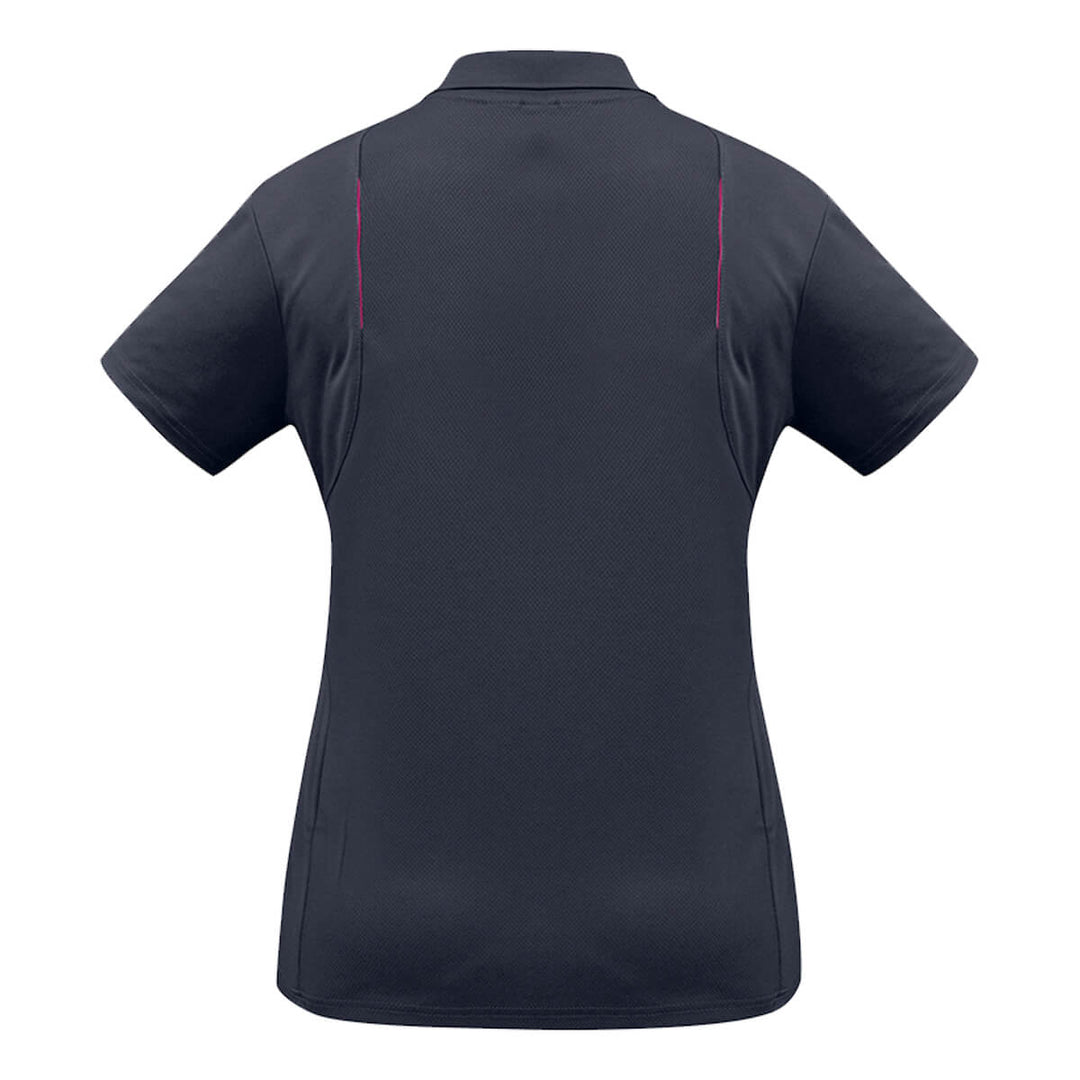 Biz Collection P244LS Womens United Polo Short Sleeve Navy/Magenta