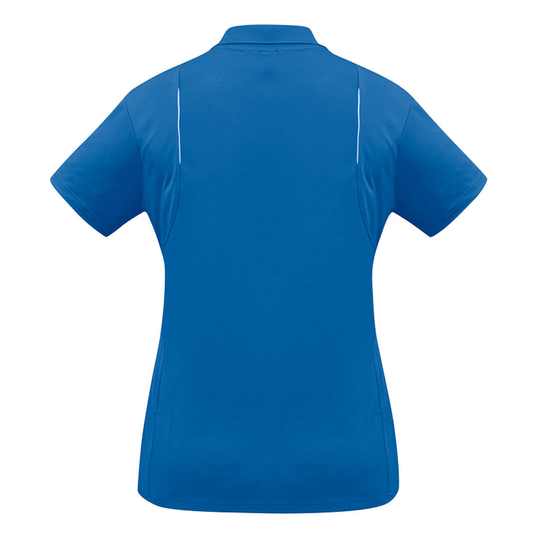 Biz Collection P244LS Womens United Polo Short Sleeve Royal/White