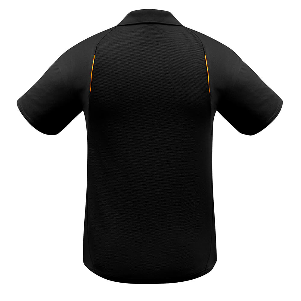 Biz Collection P244MS Mens United Polo Short Sleeve Black/Gold