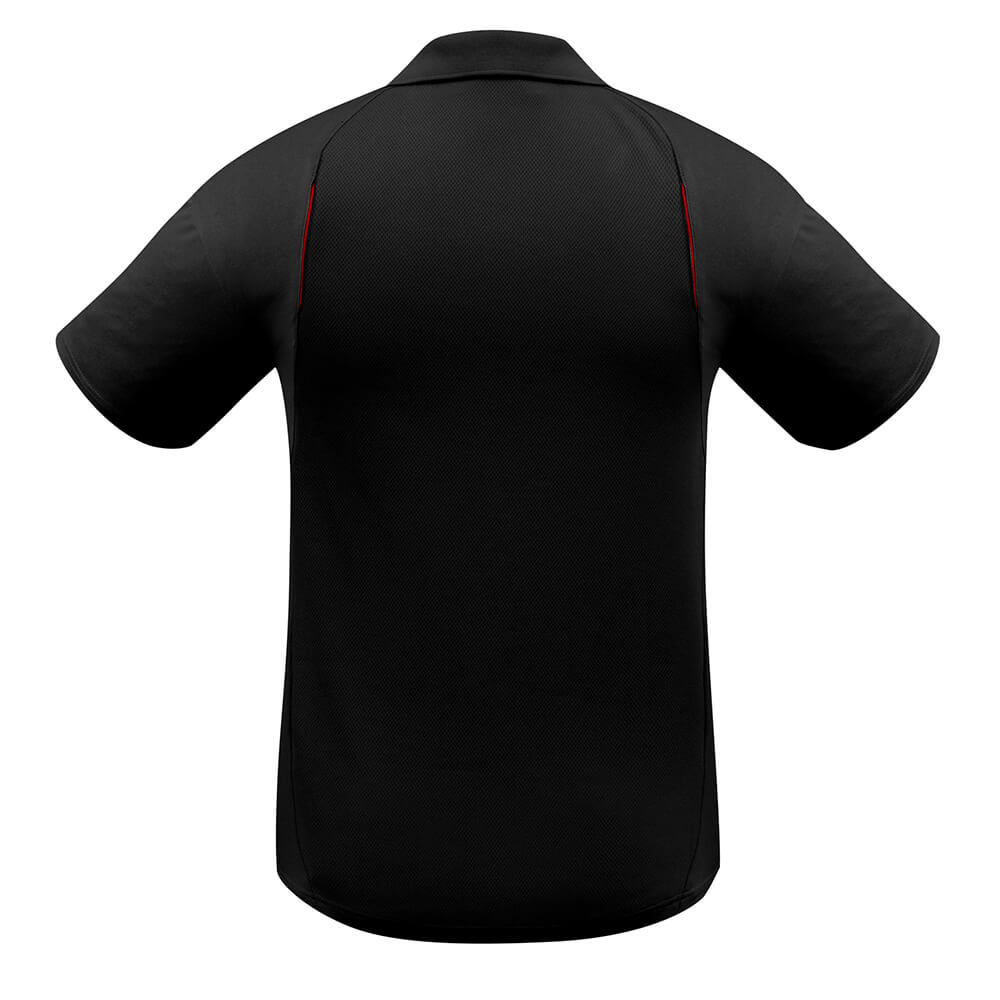 Biz Collection P244MS Mens United Polo Short Sleeve Black/Red
