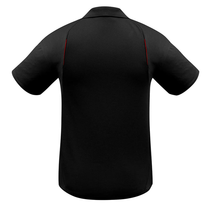 Biz Collection P244MS Mens United Polo Short Sleeve Black/Red