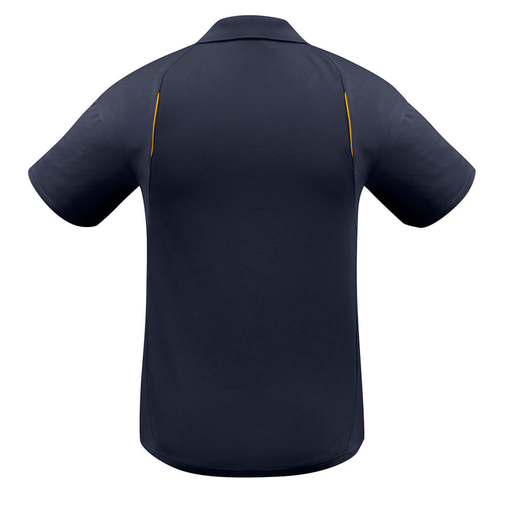 Biz Collection P244MS Mens United Polo Short Sleeve Navy/Gold