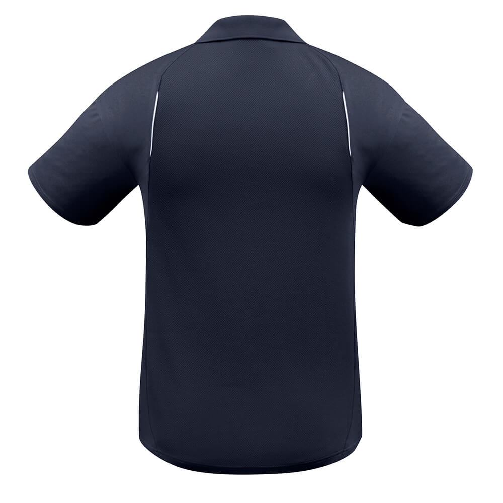 Biz Collection P244MS Mens United Polo Short Sleeve Navy/White