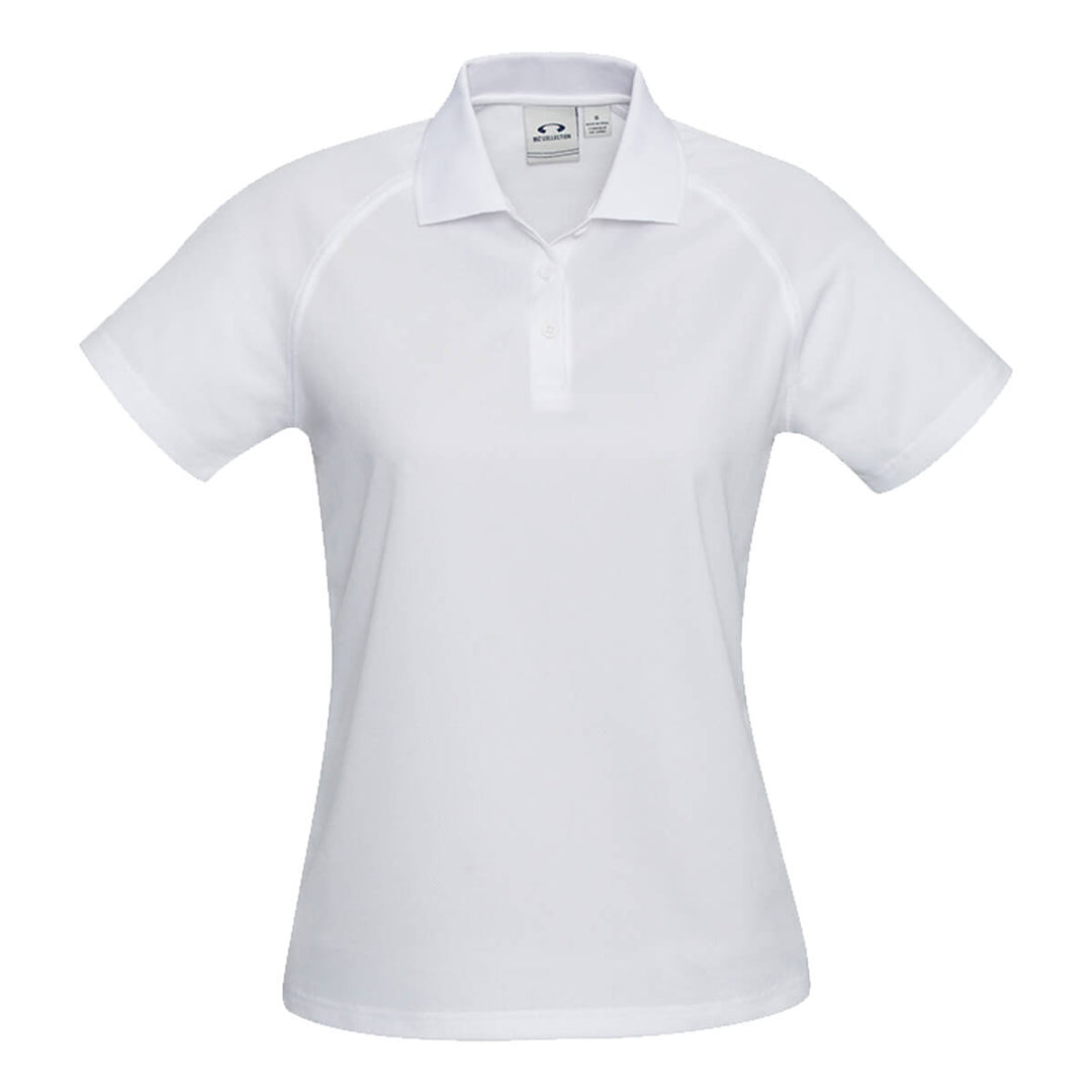 Biz Collection P300LS Womens Sprint Short Sleeve Polo White