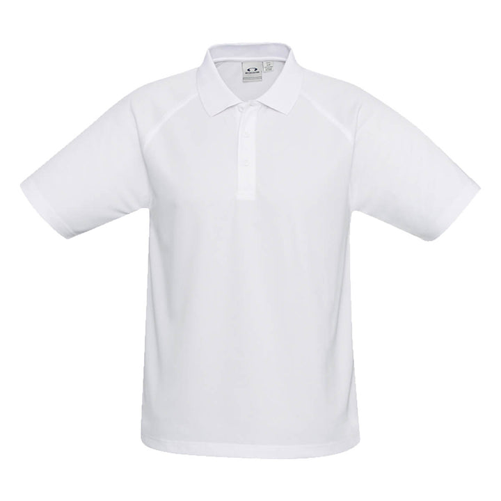 Biz Collection P300MS Mens Sprint Short Sleeve Polo White