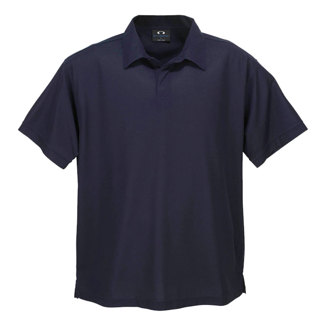 Biz Collection P3300 Mens Micro Waffle Polo Short Sleeve Navy