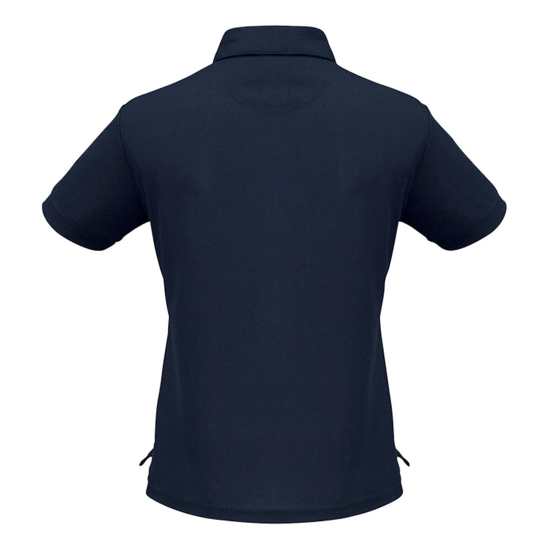 Biz Collection P3325 Womens Micro Waffle Polo Short Sleeve Navy