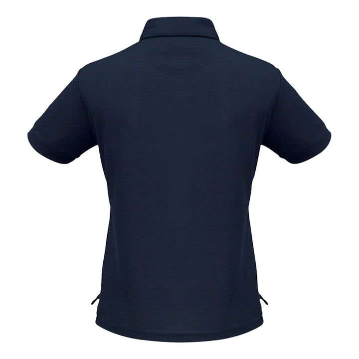 Biz Collection P3325 Womens Micro Waffle Polo Short Sleeve Navy
