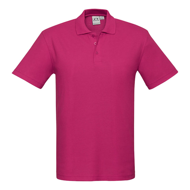 Biz Collection P400KS Kids Crew Short Sleeve Polo Fuchsia