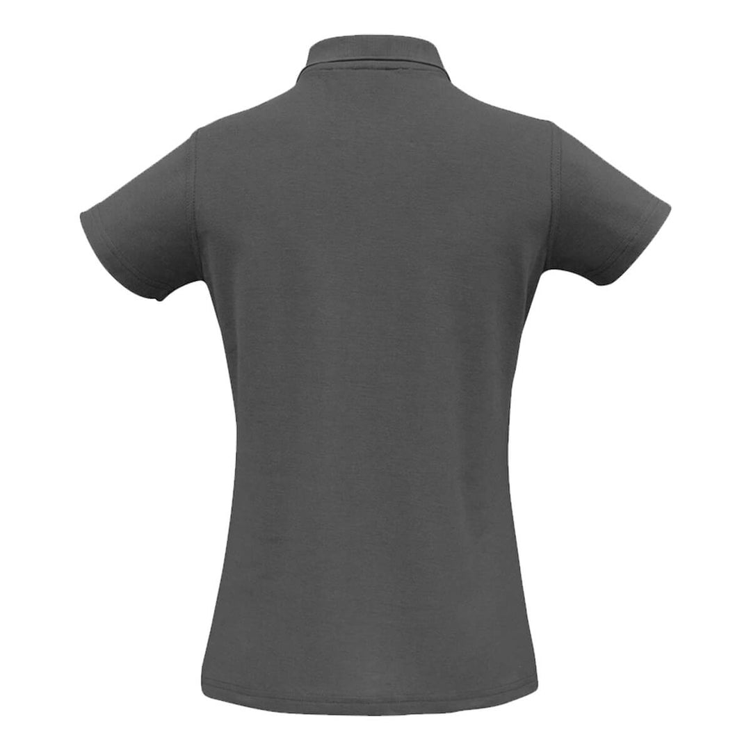 Biz Collection P400LS Womens Crew Short Sleeve Polo Charcoal