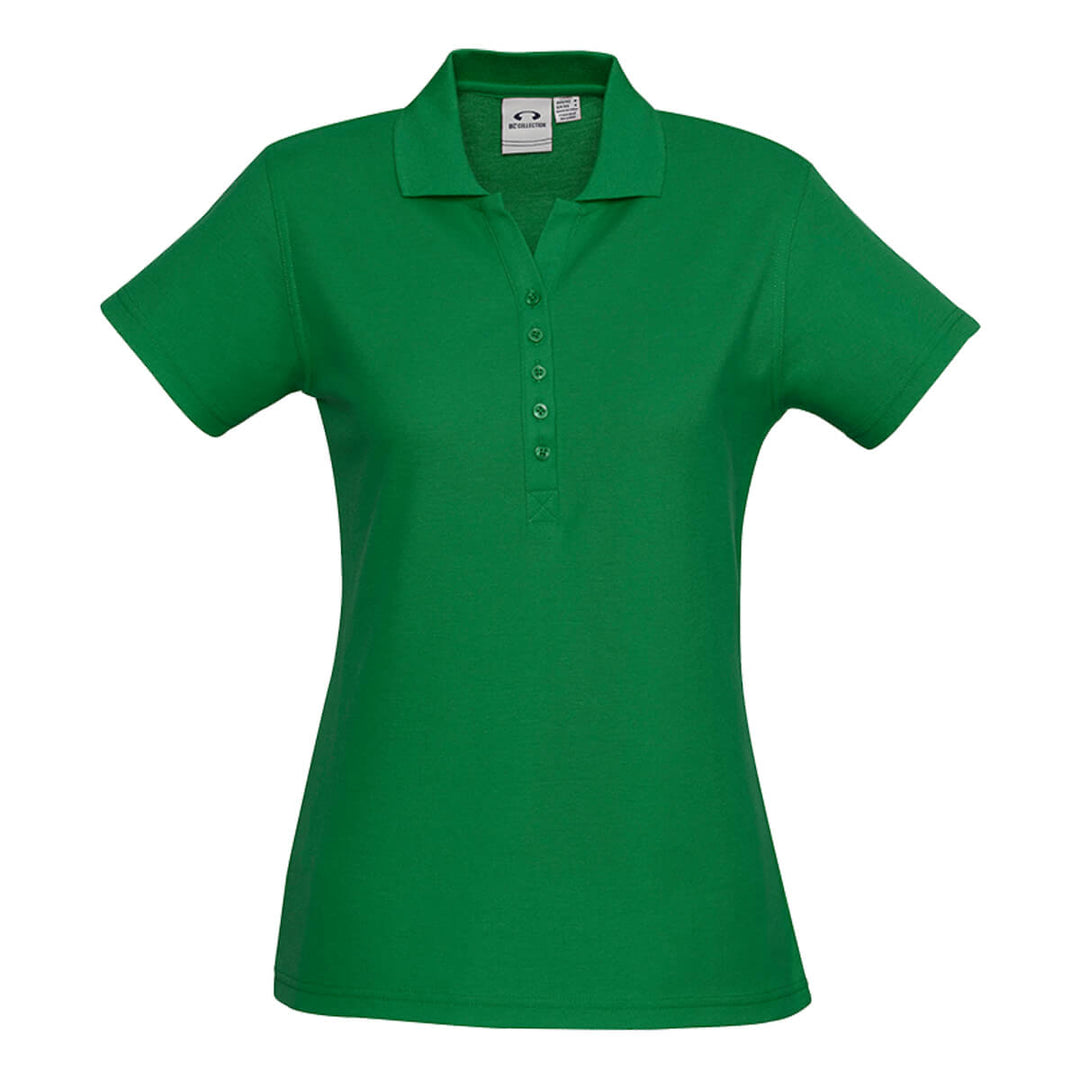 Biz Collection P400LS Womens Crew Short Sleeve Polo Kelly Green