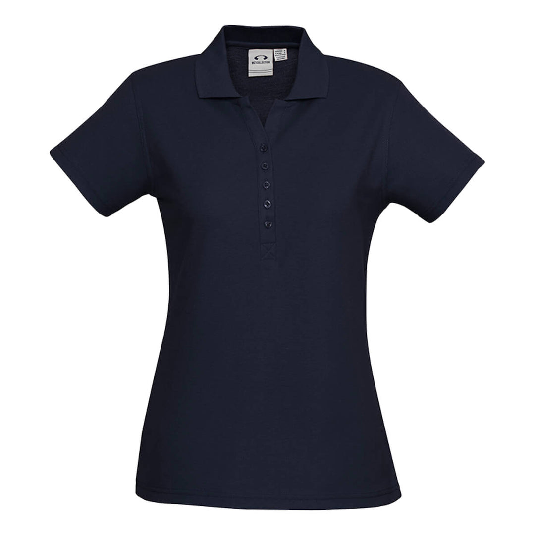 Biz Collection P400LS Womens Crew Short Sleeve Polo Navy
