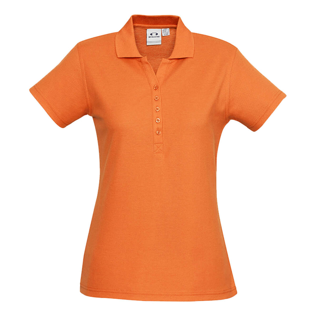 Biz Collection P400LS Womens Crew Short Sleeve Polo Orange