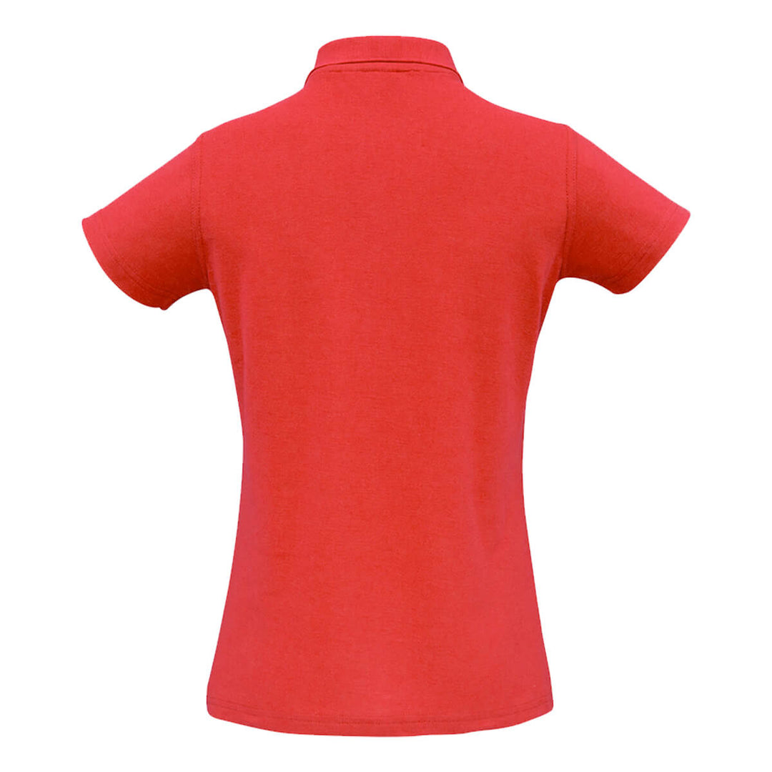 Biz Collection P400LS Womens Crew Short Sleeve Polo Red