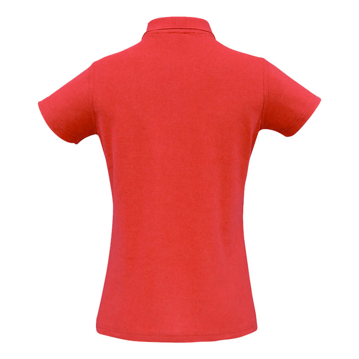 Biz Collection P400LS Womens Crew Short Sleeve Polo Red