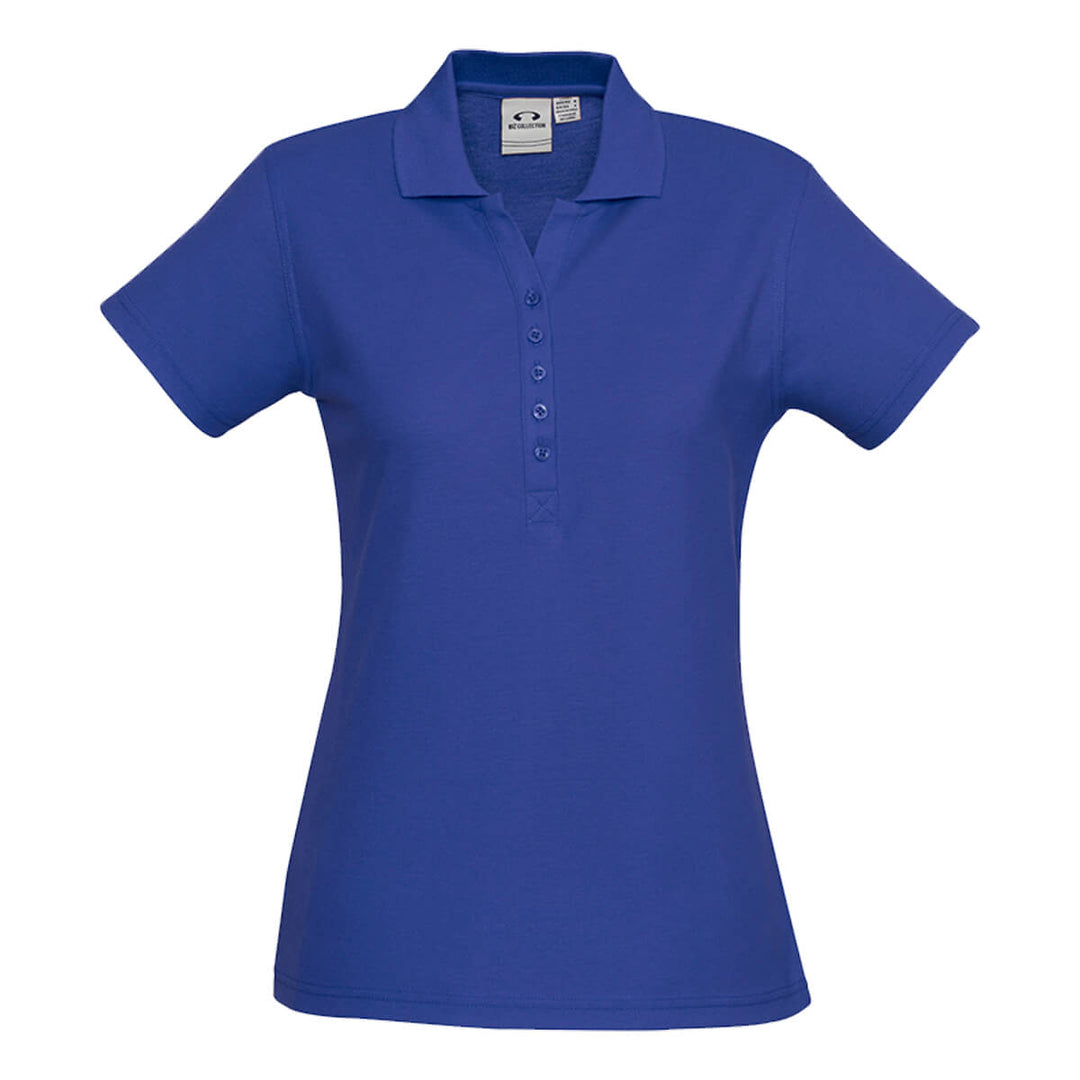 Biz Collection P400LS Womens Crew Short Sleeve Polo Royal