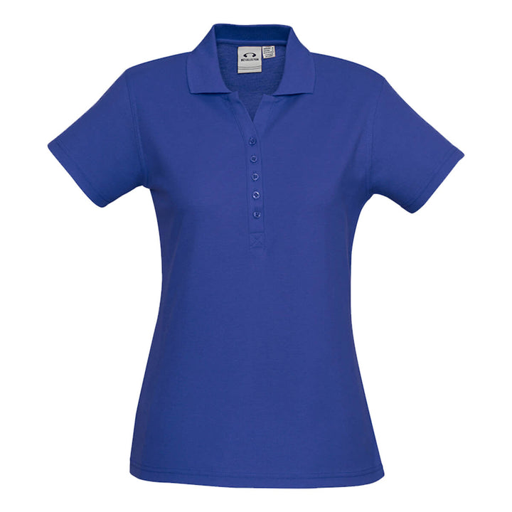 Biz Collection P400LS Womens Crew Short Sleeve Polo Royal