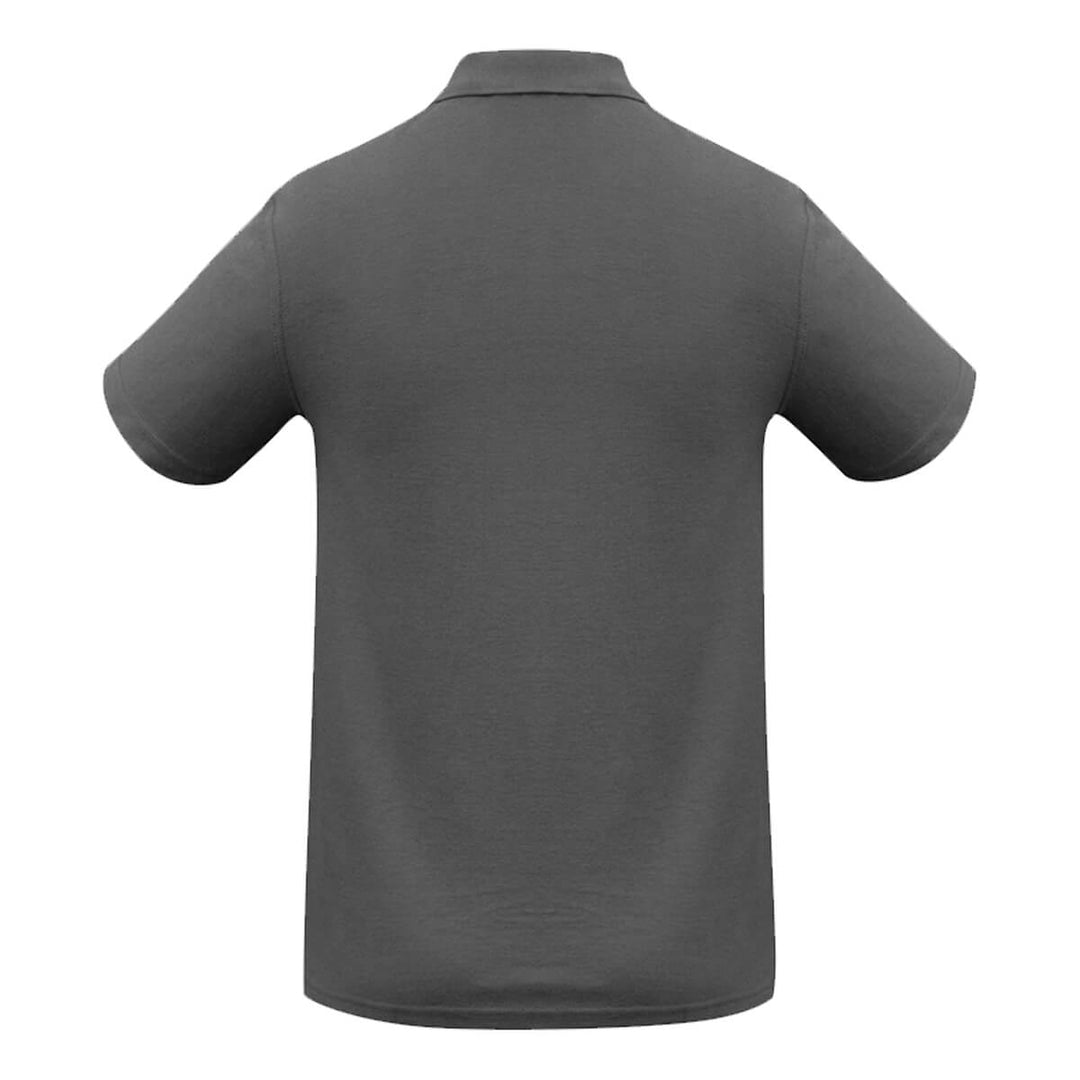 Biz Collection P400MS Mens Crew Short Sleeve Polo Charcoal