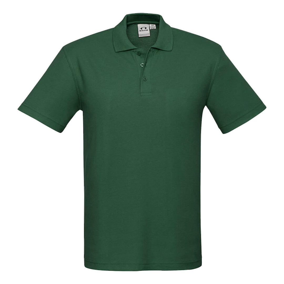 Biz Collection P400MS Mens Crew Short Sleeve Polo Forest